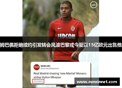 姆巴佩拒绝续约引发转会风波巴黎或今夏以15亿欧元出售他
