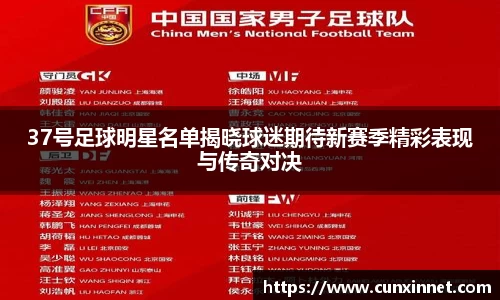 37号足球明星名单揭晓球迷期待新赛季精彩表现与传奇对决
