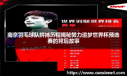 南京羽毛球队拼搏历程揭秘努力追梦世界杯预选赛的背后故事